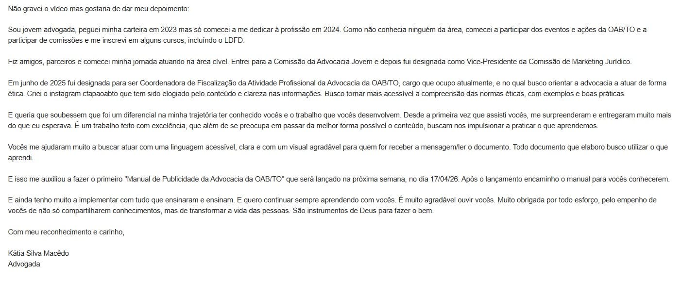 Registro da comunidade TLBC